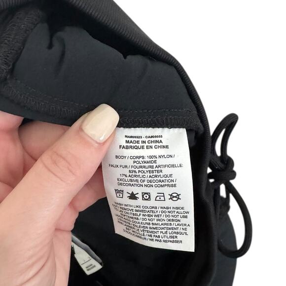 NWT Nike Women's Sportswear Essential Woven High-Waisted Curve Pants Black Large - Picture 7 of 9